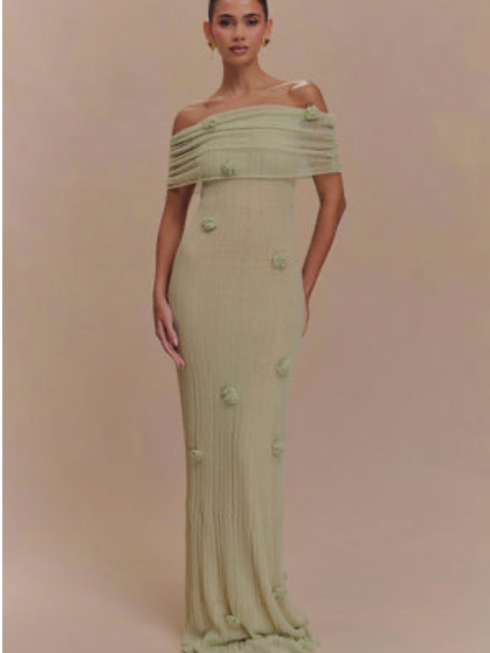 Meshki Brynn Maxi Dress Pastel Green